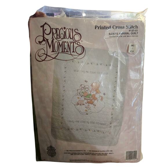 Precious Moments Baby's Arrival Quilt Cross Stitch Kit 34"x43" 131-0001 Sealed - Picture 1 of 6